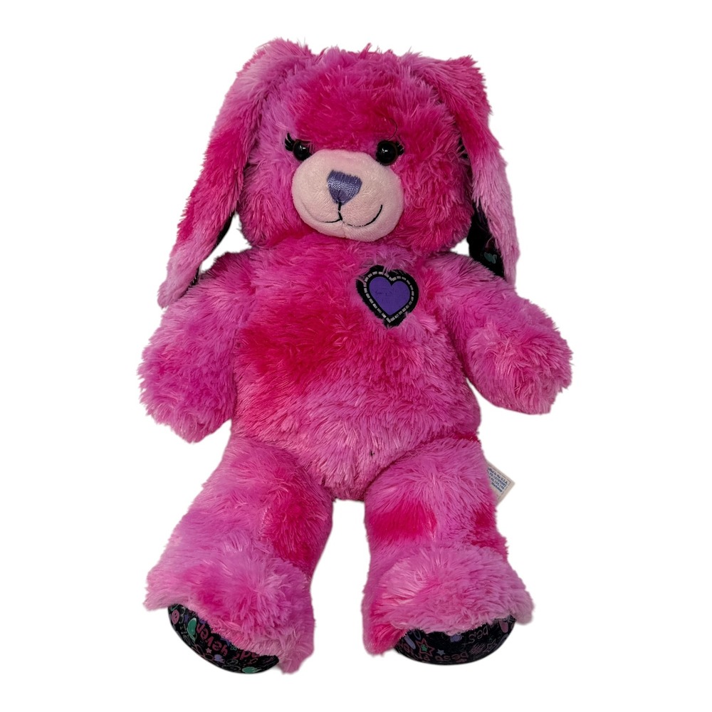 Build-A-Bear BFF Best Friends Forever Heart Bunny Rabbit 16" BABW Plush Stuffed